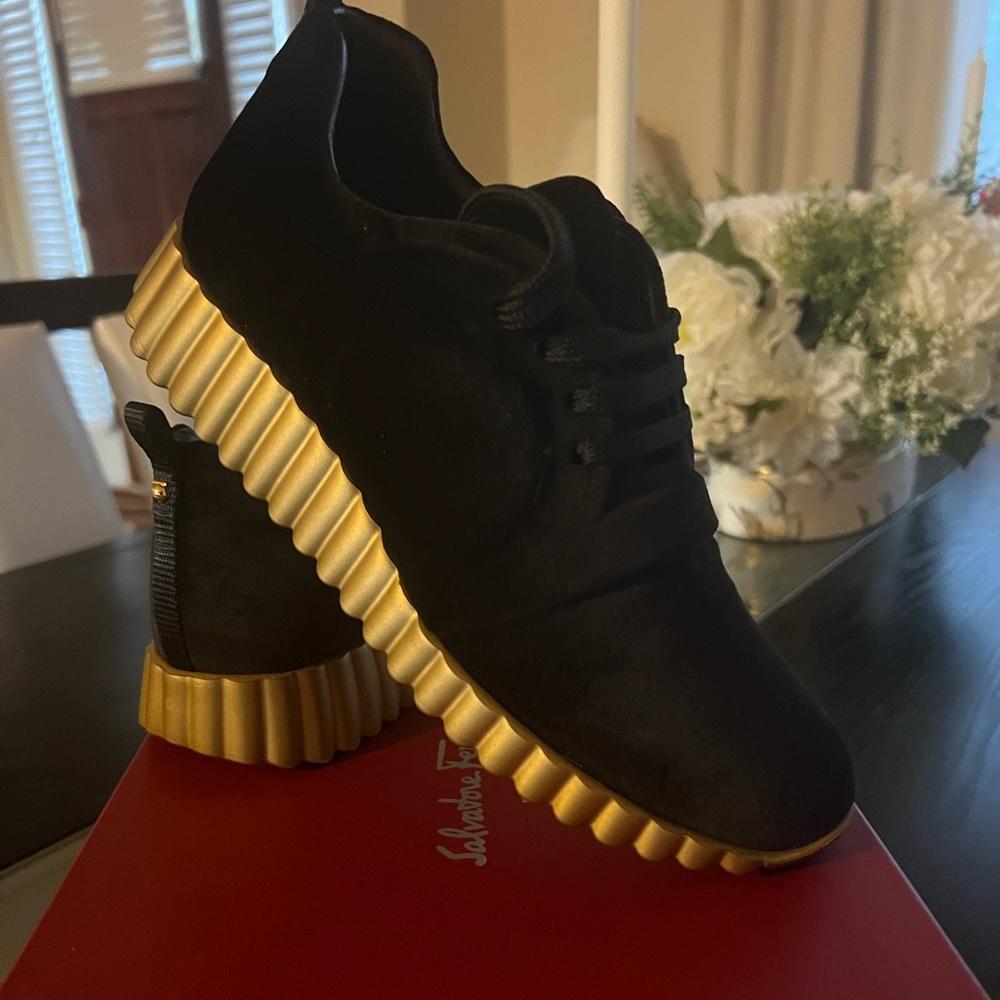 Massa 1 V 1.0 cm Nero Fabric Salvatore Ferragamo sneakers.